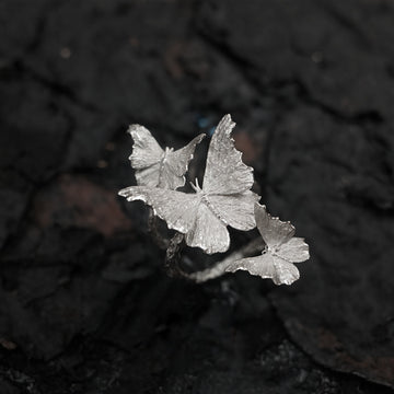 Fireflies-Butterfly Habitat Silver Ring