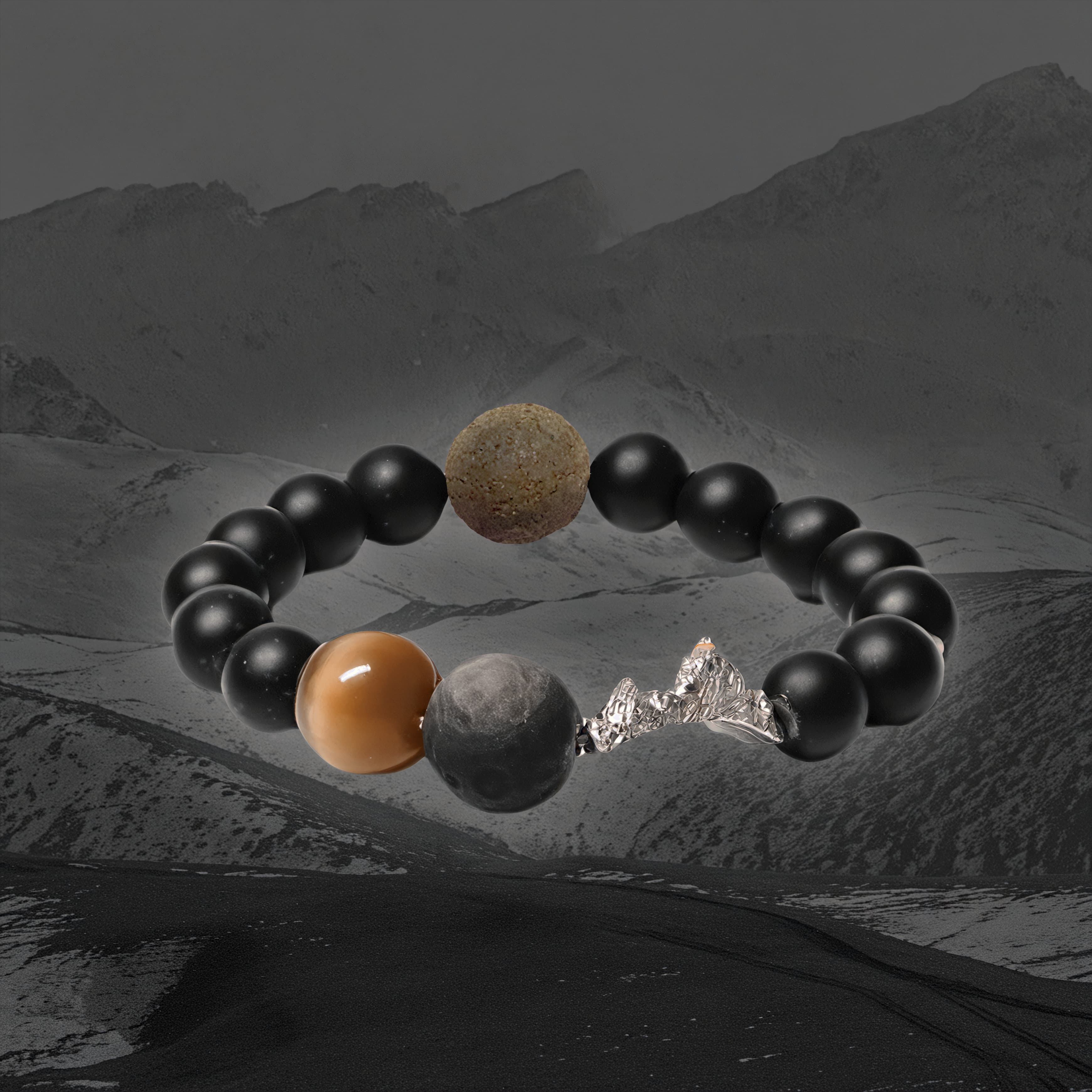 Sunset-Tibetan Incense Beads Bracelet