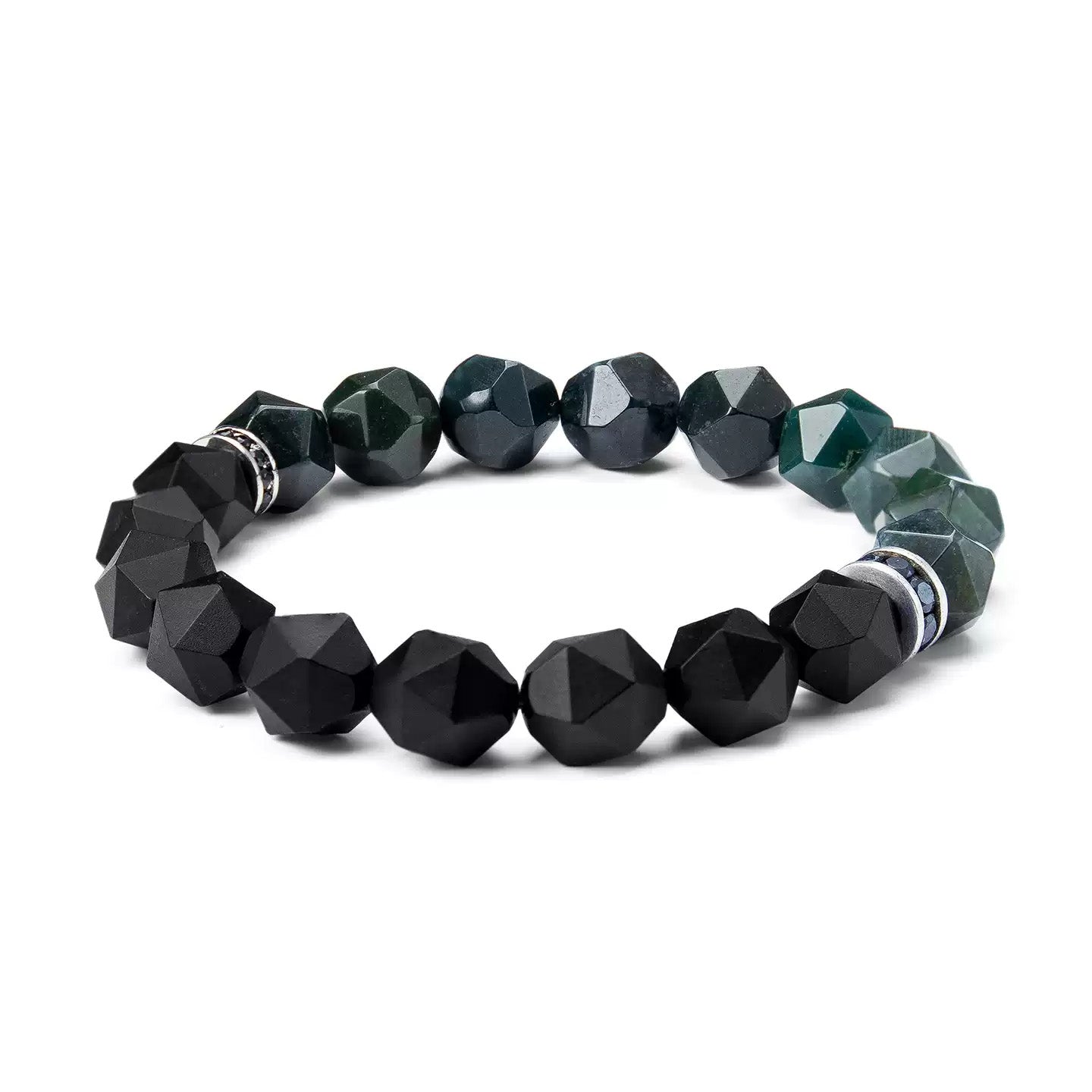 Loki Black Agate Wisdom Bracelet
