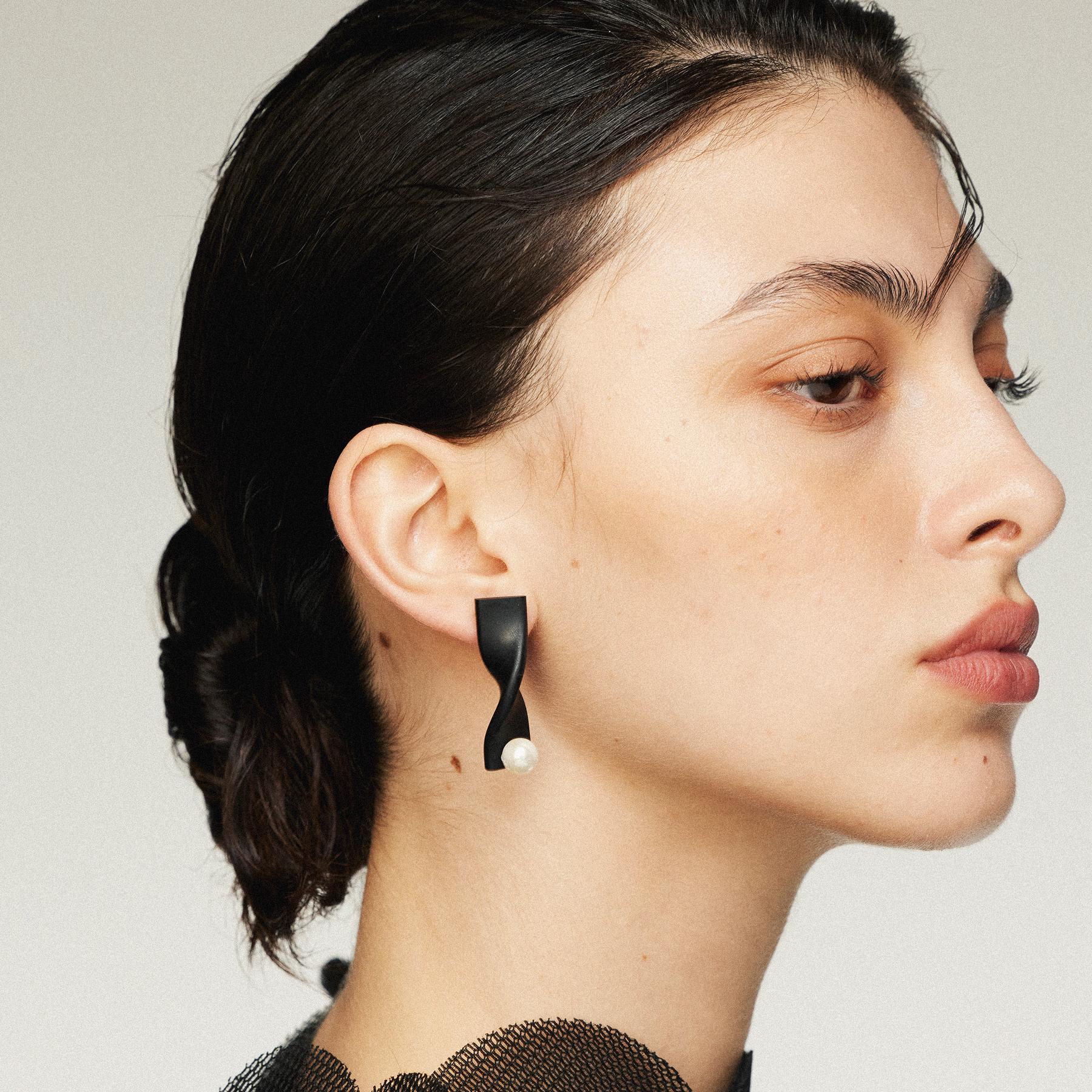 Pearl Swirl Earrings