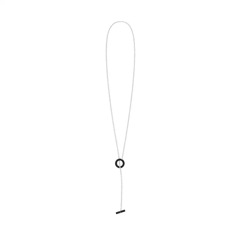 Moonshadow Pearl Knot Necklace