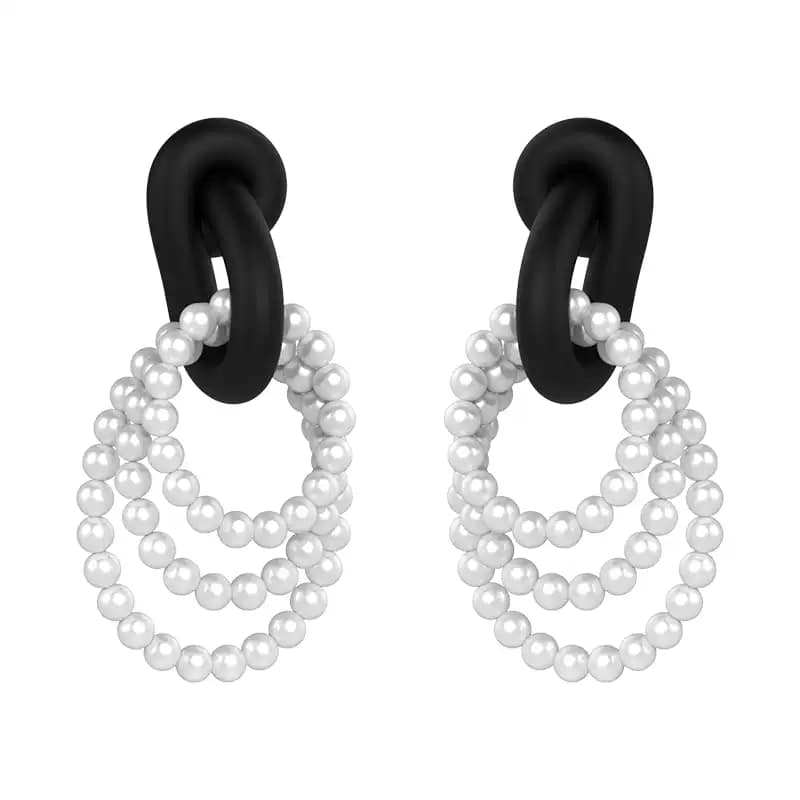Cascading Pearl Earrings