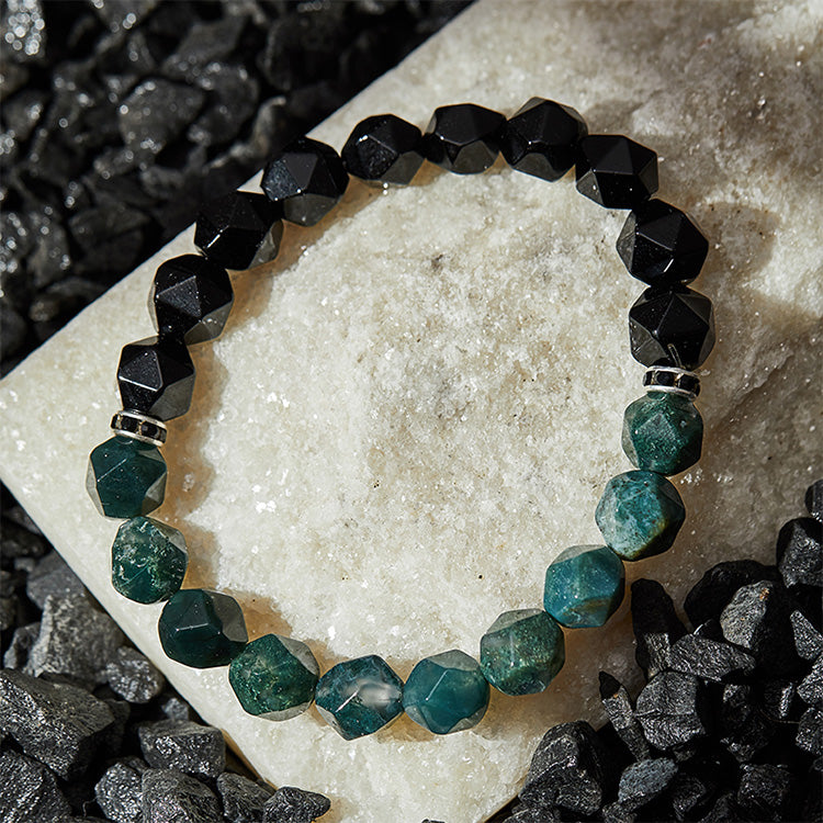Loki Black Agate Wisdom Bracelet