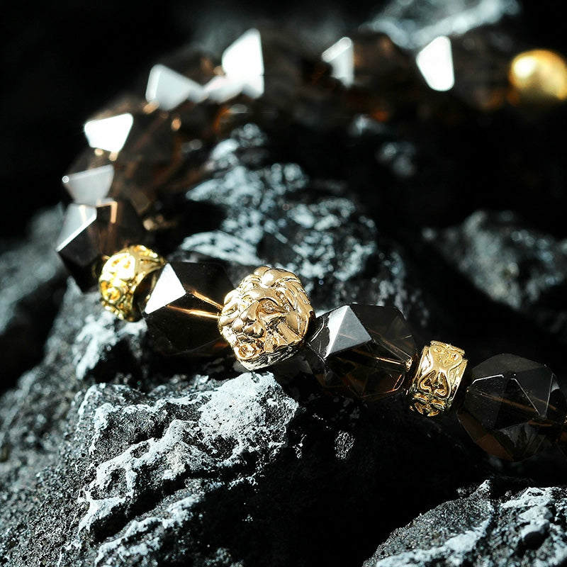 Tea Crystal War Lion Bracelet