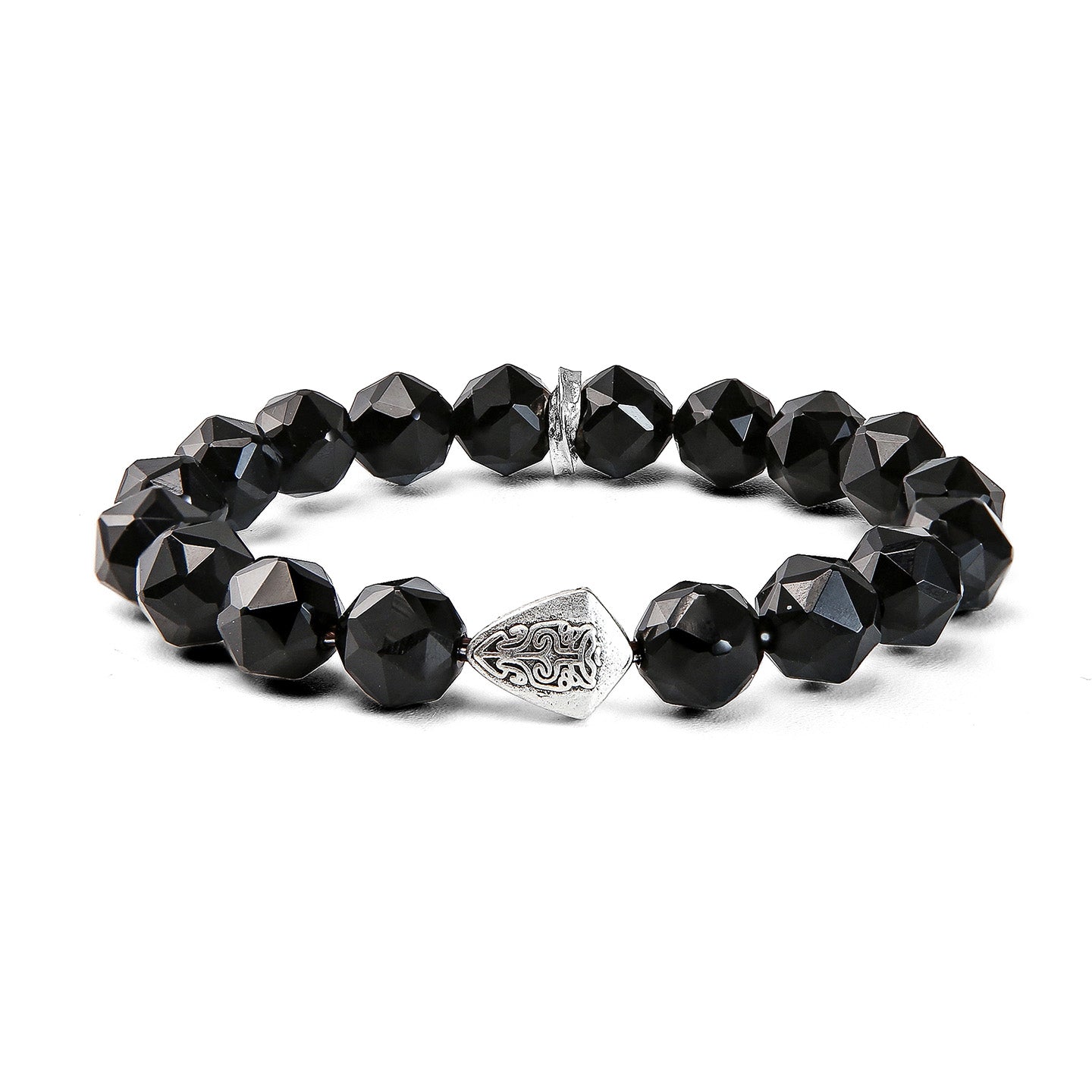 Tibetan Protection – Vajra Shield Black Onyx Bracelet