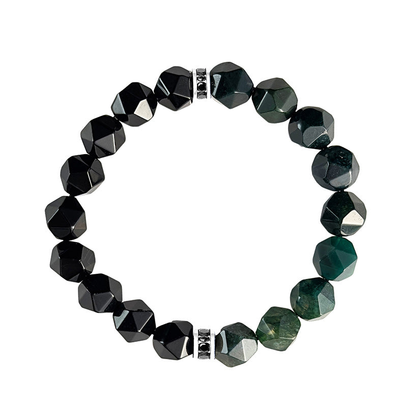 Loki Black Agate Wisdom Bracelet