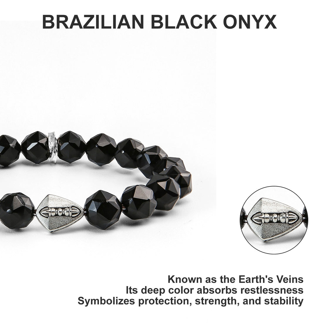 Tibetan Protection – Vajra Shield Black Onyx Bracelet