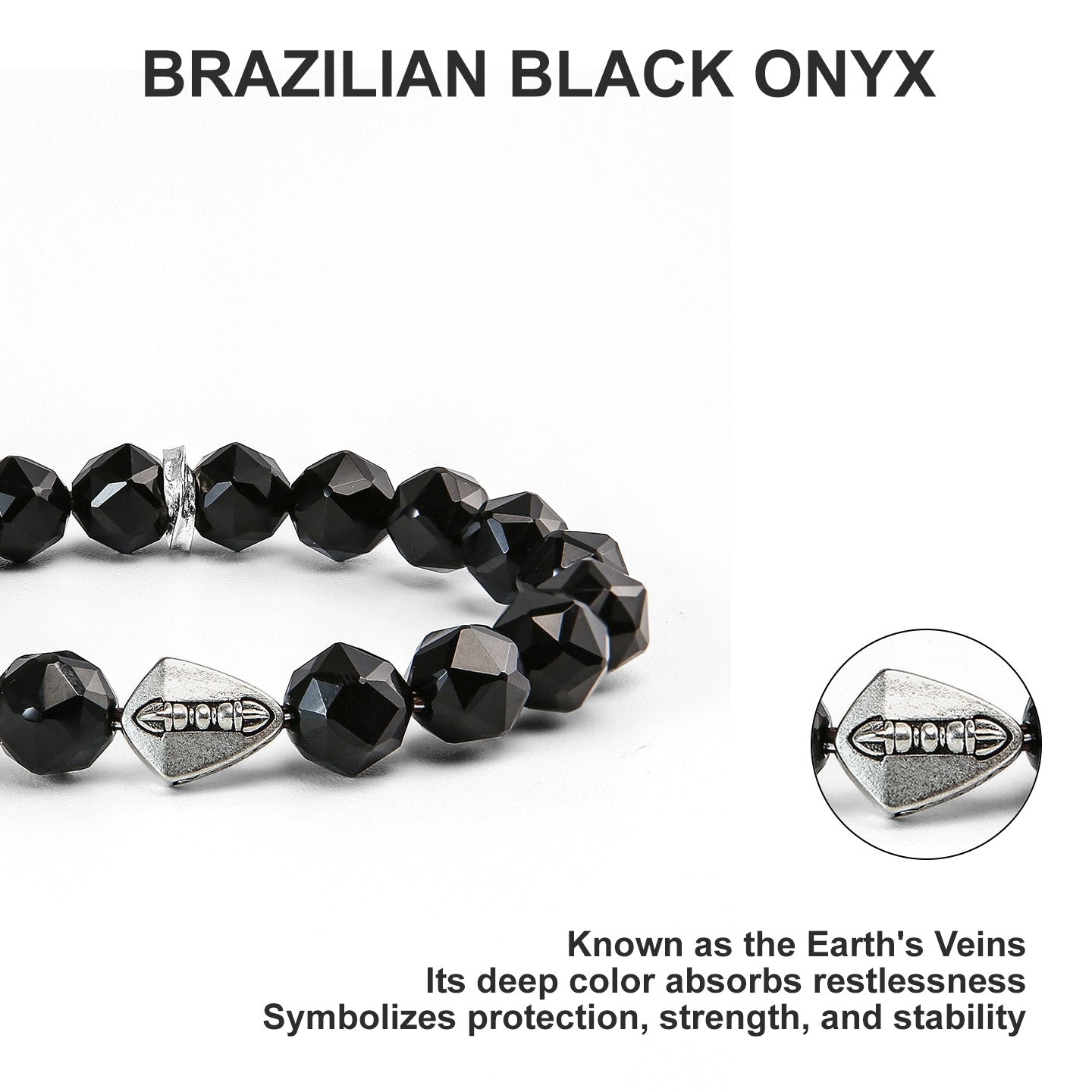 Tibetan Protection – Vajra Shield Black Onyx Bracelet