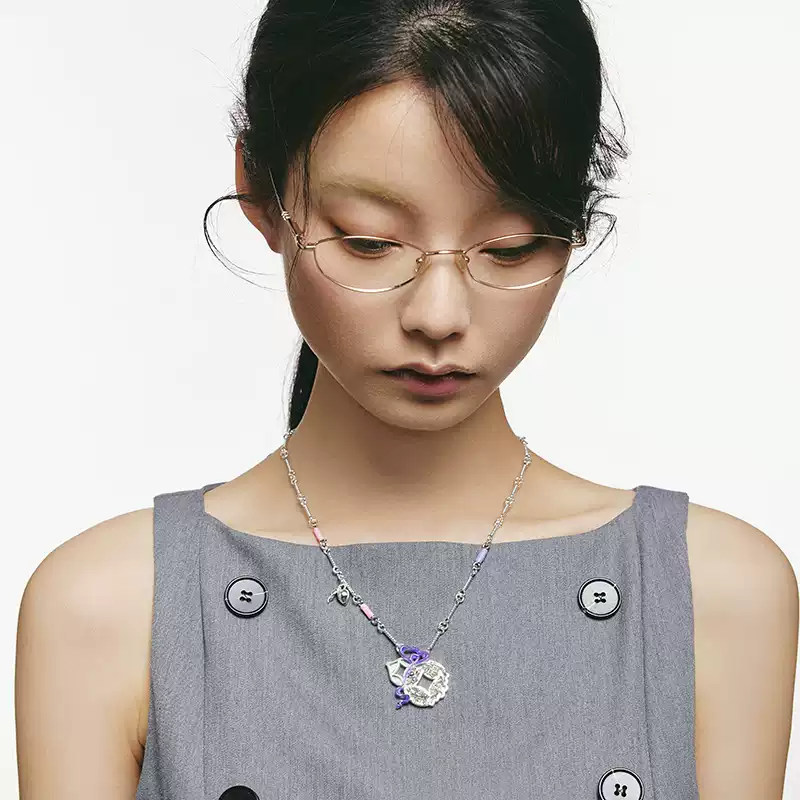 Chinese Hu Lu Peach Blessing Necklace