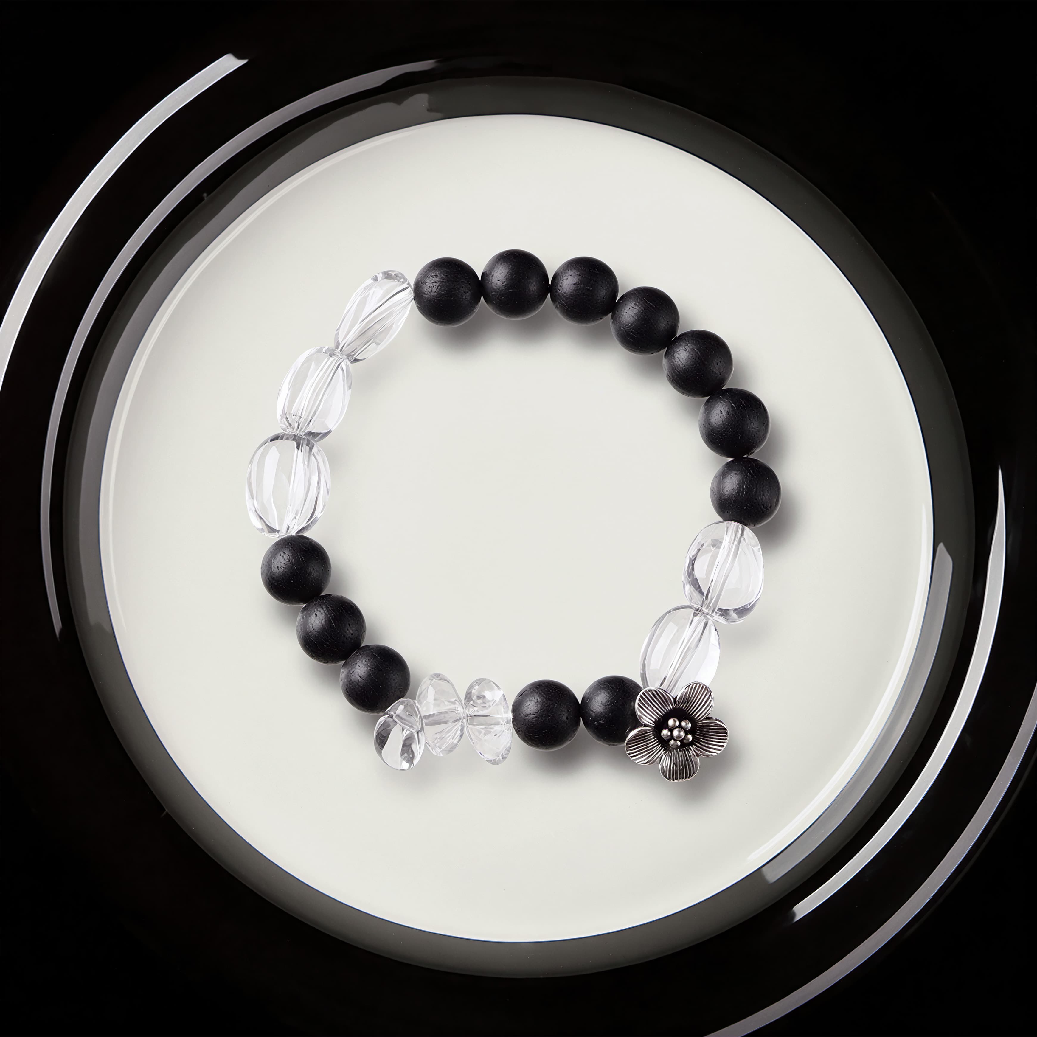 Agarwood Crystal Bloom Bracelet