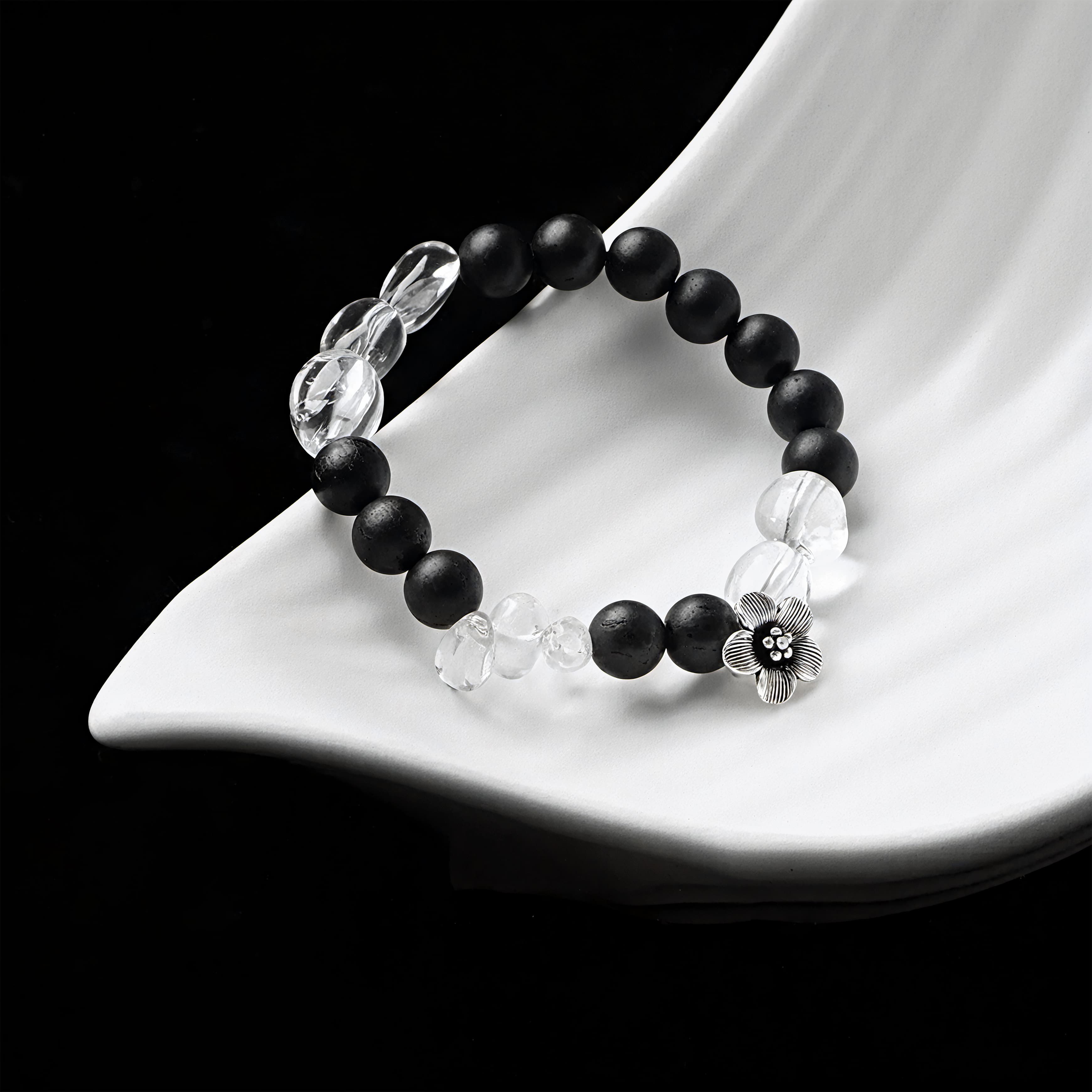 Agarwood Crystal Bloom Bracelet