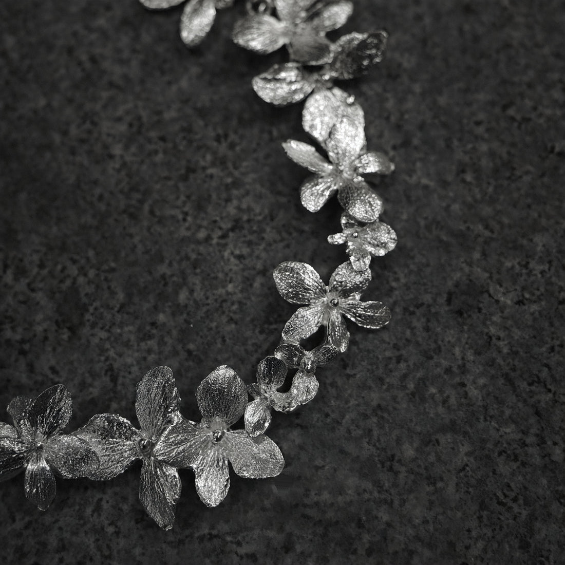 Fireflies-Summer Flower Silver Floral Bracelet