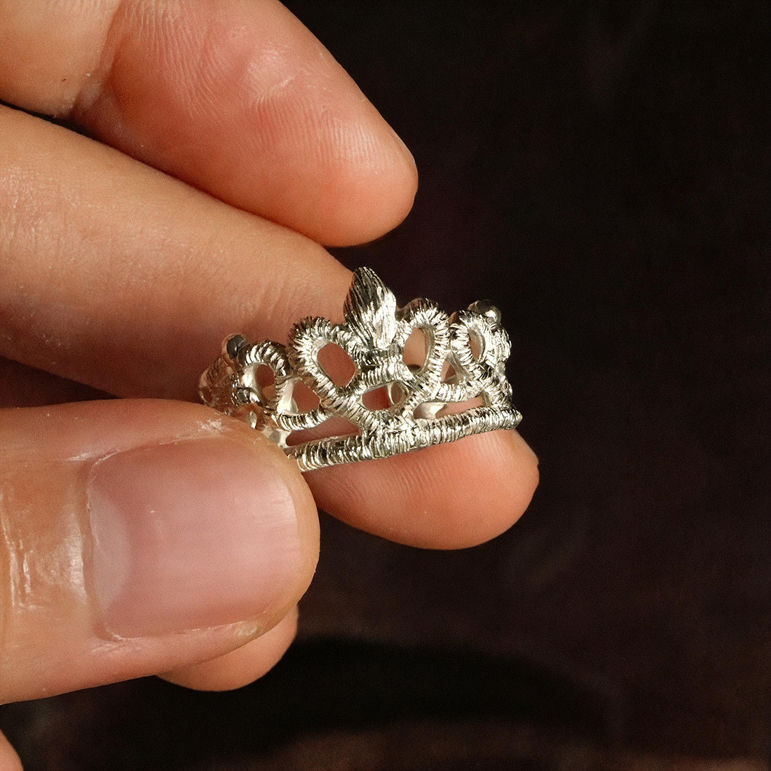 Lace Crown Ring