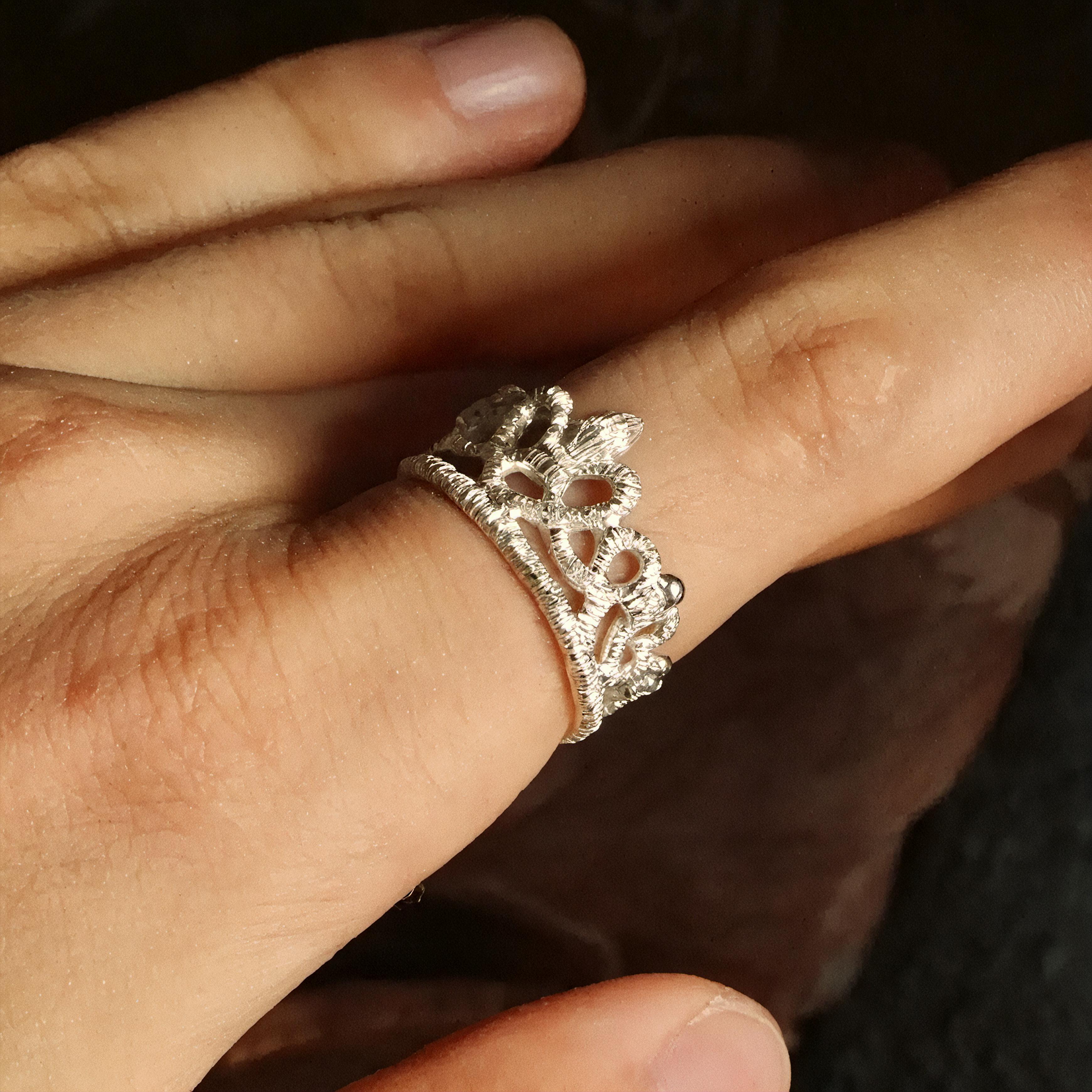 Lace Crown Ring