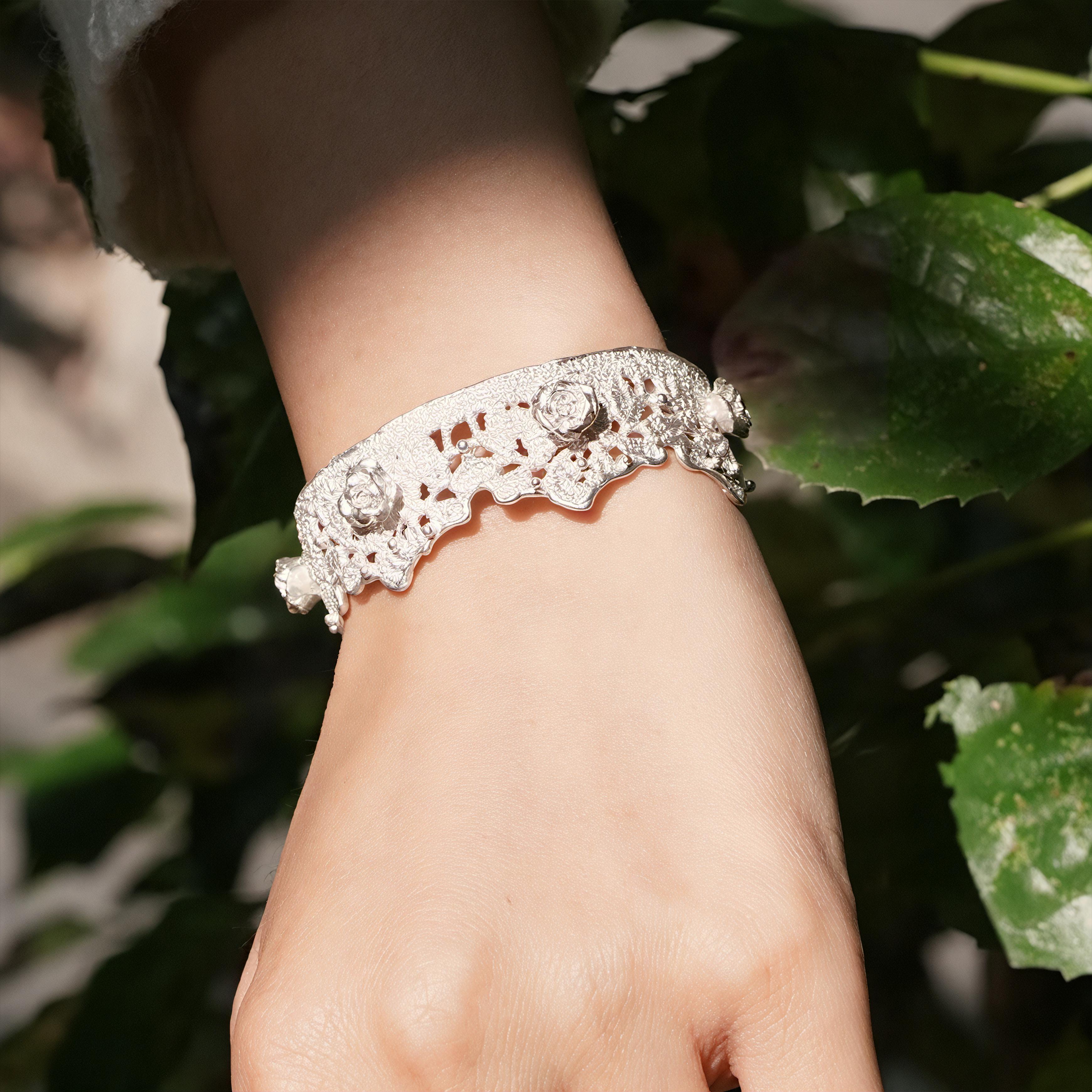 Lace Rose Bracelet