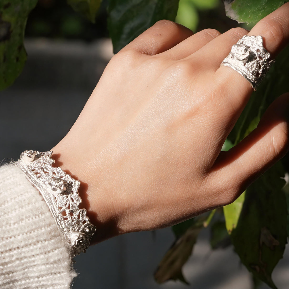 Lace Rose Bracelet
