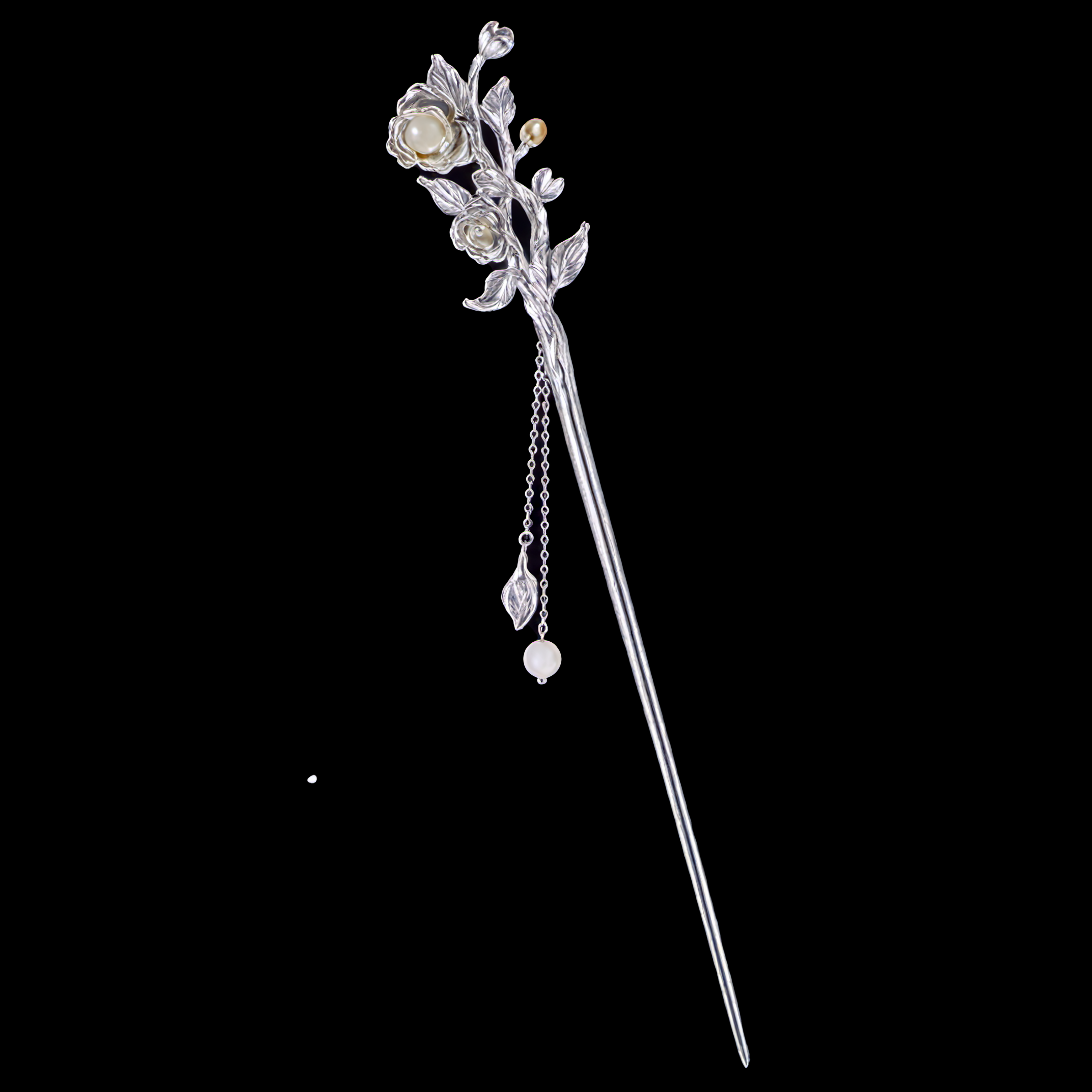 November-Hibiscus Blossom Hairpin