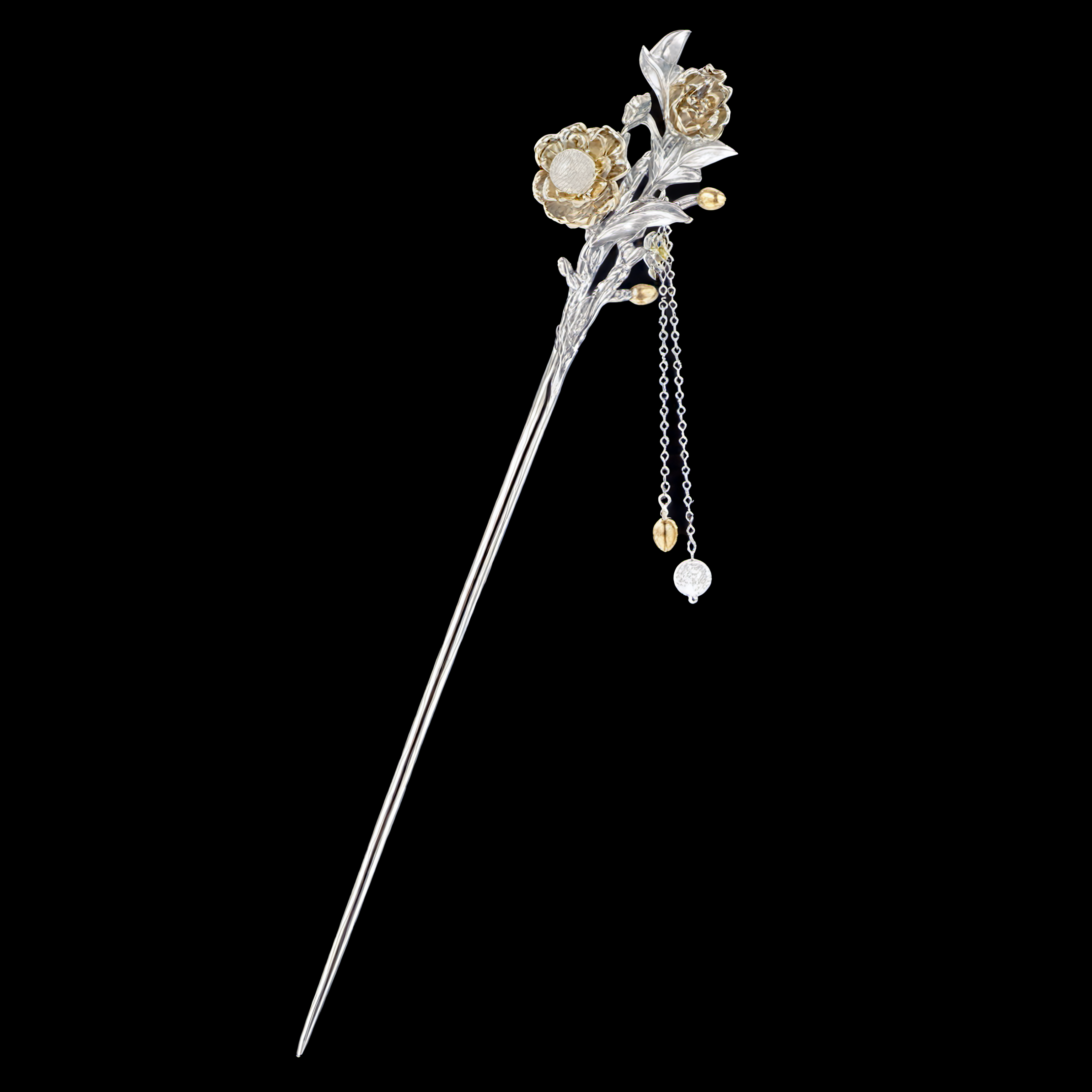 October-Camellia Blossom Hairpin