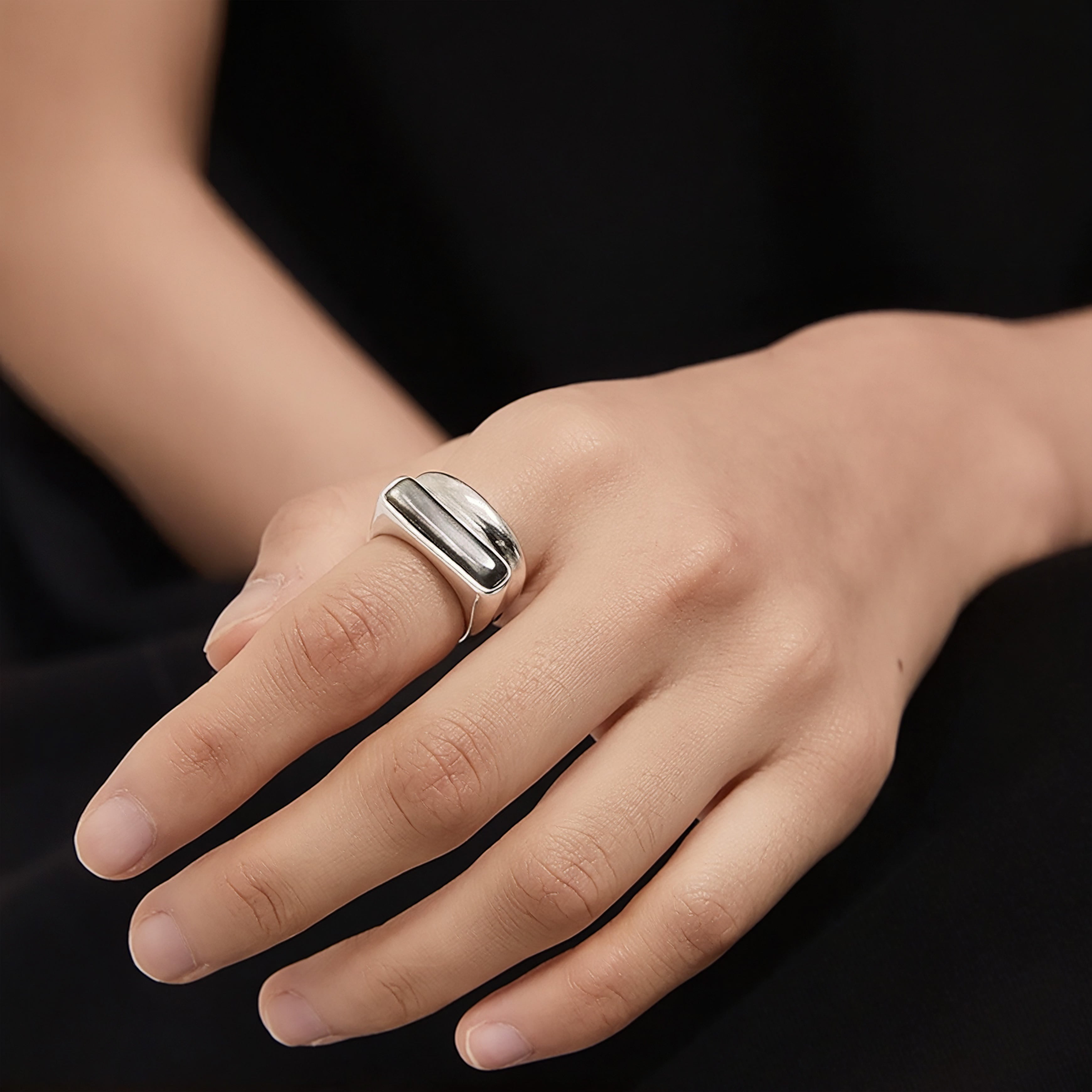 Pinctada Margaritifera Silver Ring