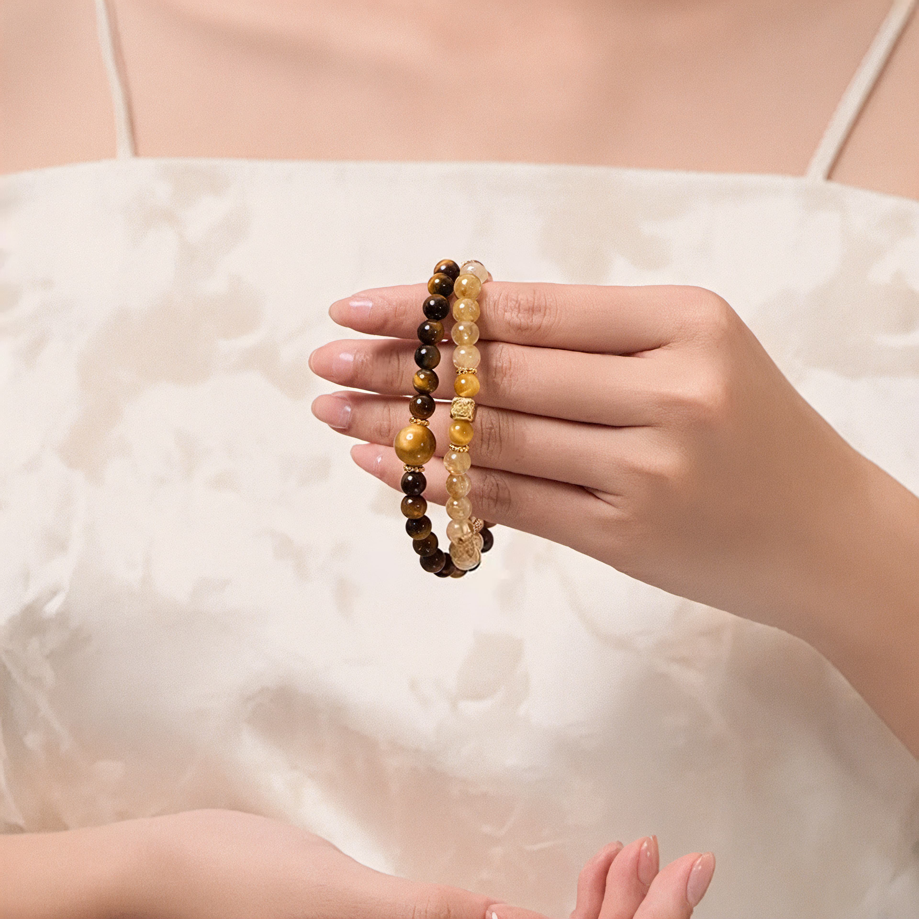 Tiger's Eye Crystal Glow Bracelet