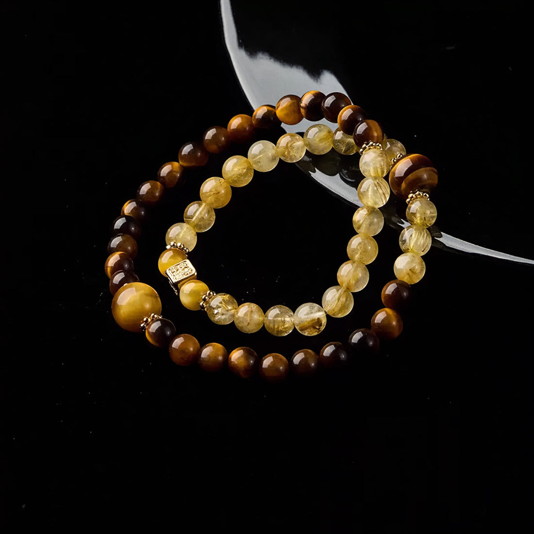 Tiger's Eye Crystal Glow Bracelet