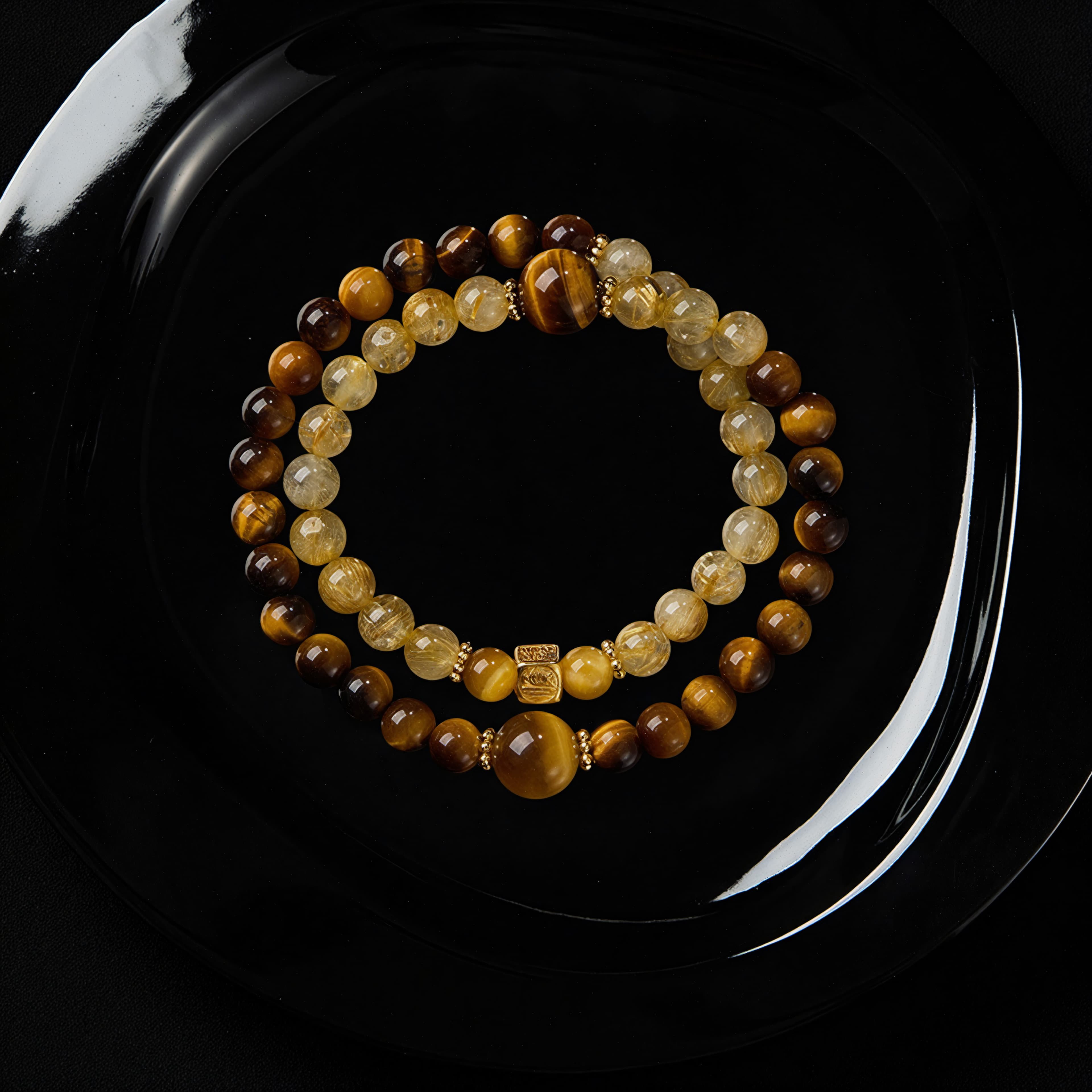 Tiger's Eye Crystal Glow Bracelet