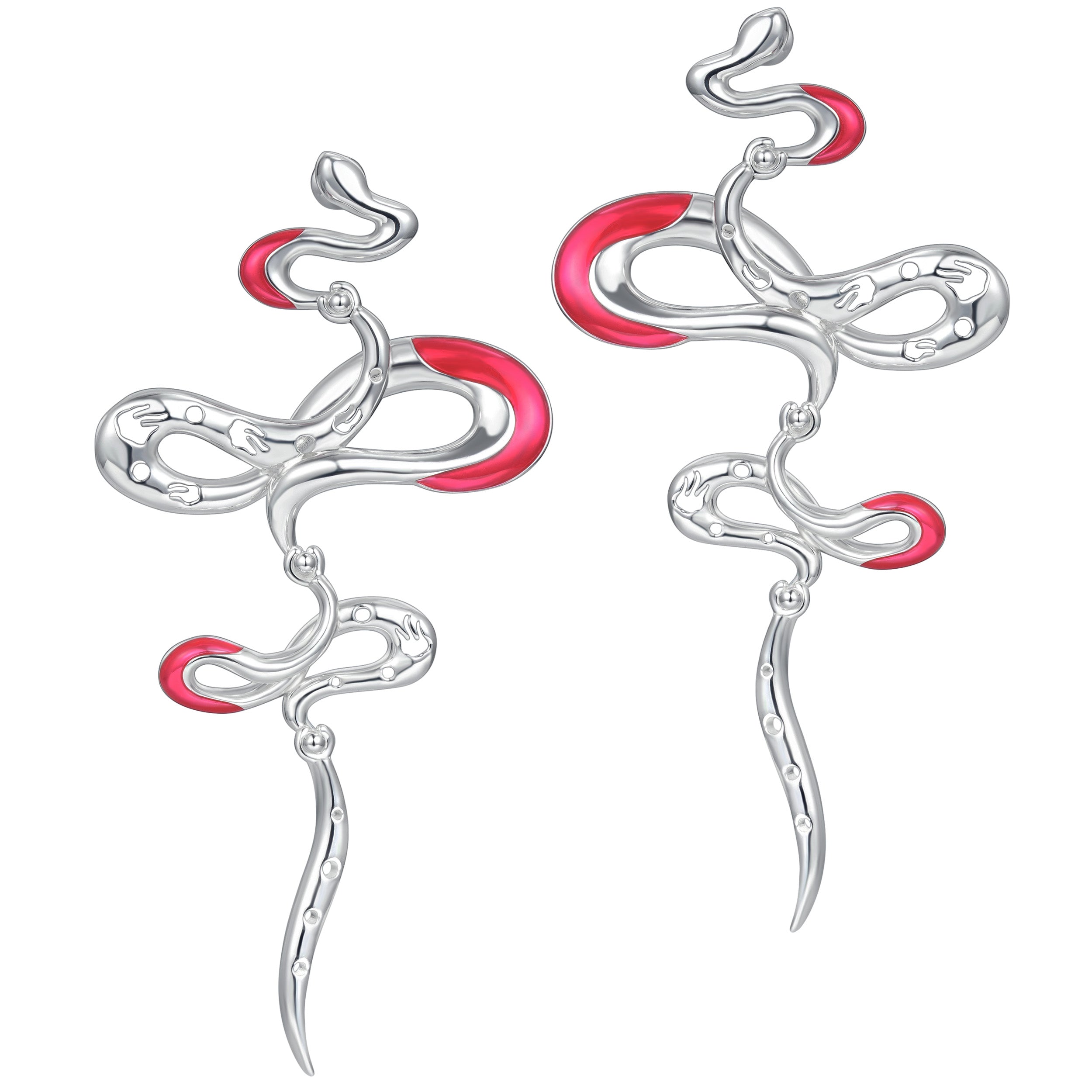 Twin Spirit Serpent Earrings