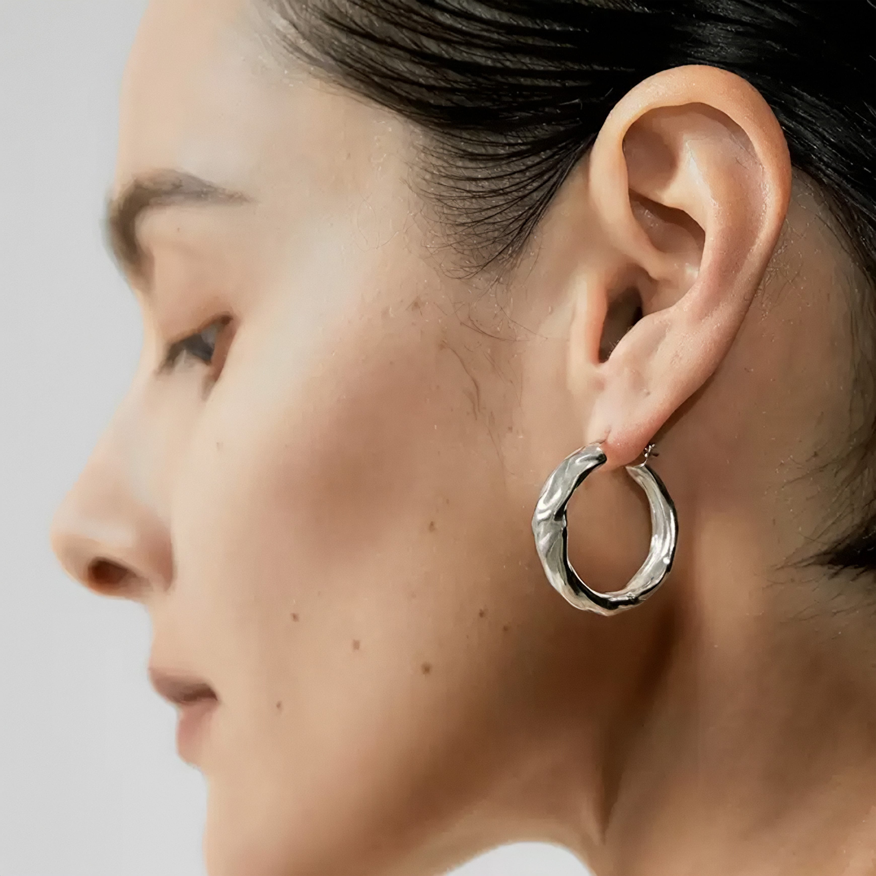Water Mirror Silver Earrings