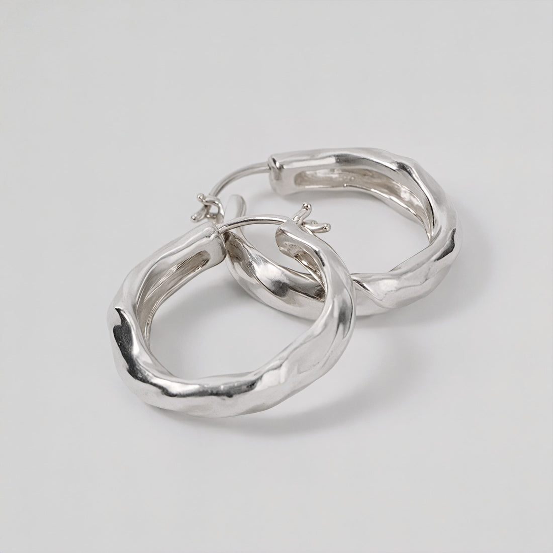Water Mirror Silver Earrings
