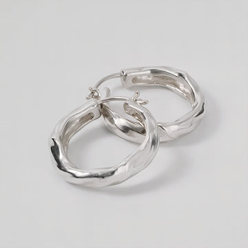 Water Mirror Silver Earrings